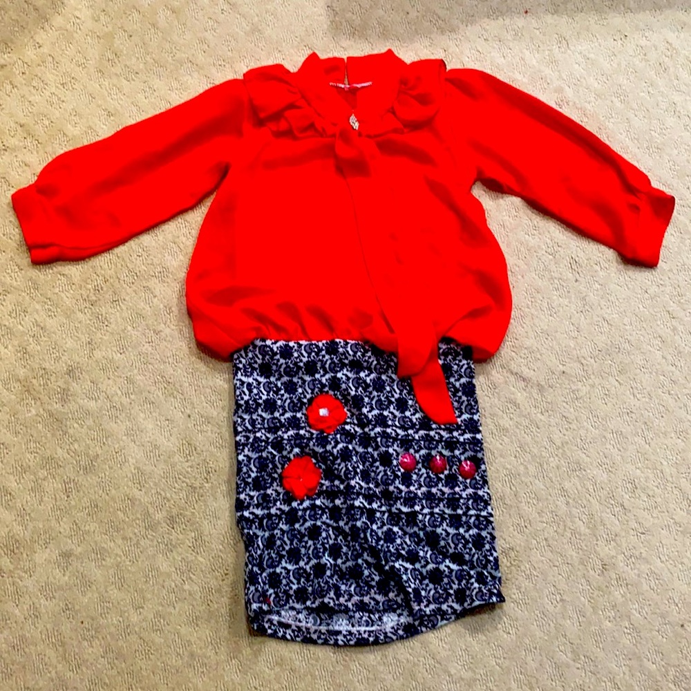 Girls formal dress red